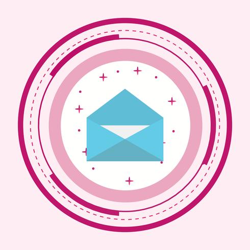 Umschlag-Icon-Design vektor