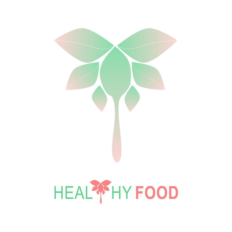 hälsosam mat logotyp. ekologisk mat, färska och naturliga produkter från gården och insamling av märken för livsmedelsmarknaden, e-handel, marknadsföring av ekologiska produkter, hälsosamt liv och premiumkvalitet och älskar mat.my vektor