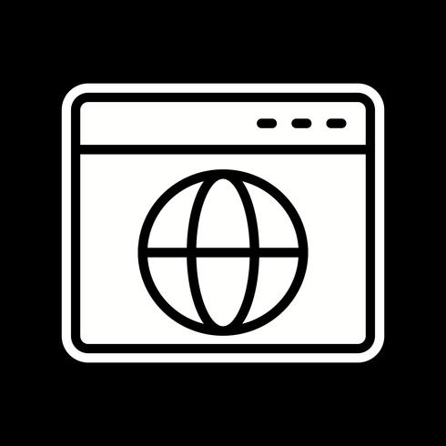 Browser-Icon-Design vektor