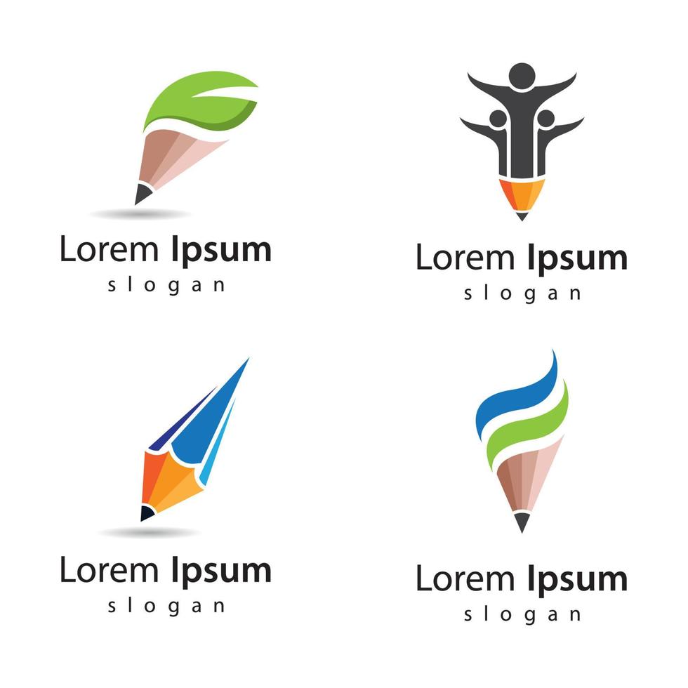 Bleistift-Logo-Bilder vektor