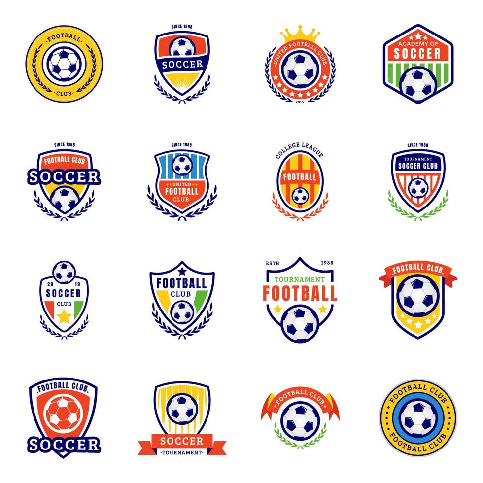 fotboll logotyp koncept vektor