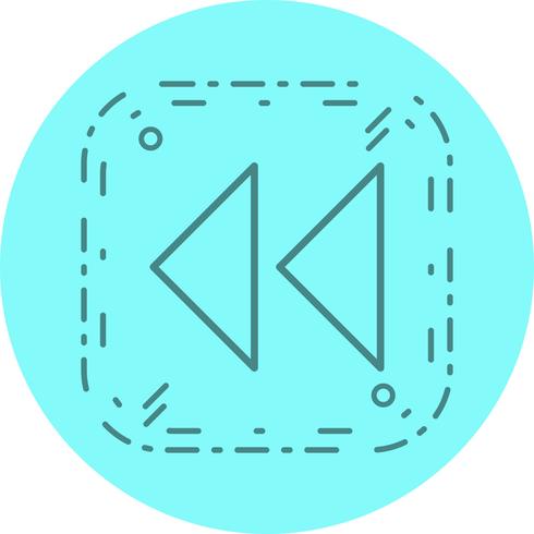 Rückwärts-Pfeil-Icon-Design vektor