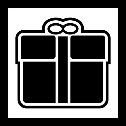 Geschenk-Icon-Design vektor