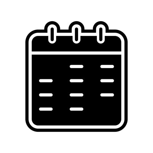 Kalender Icon Design vektor