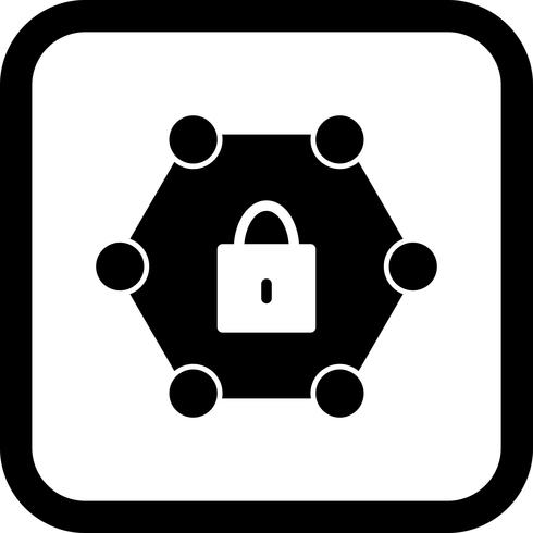 Geschütztes Netzwerk-Icon-Design vektor