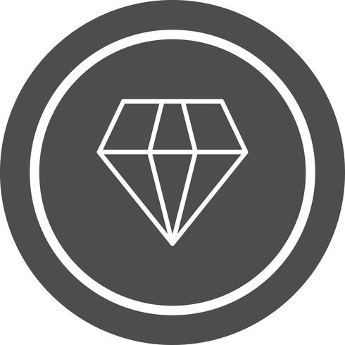 Diamant-Icon-Design vektor