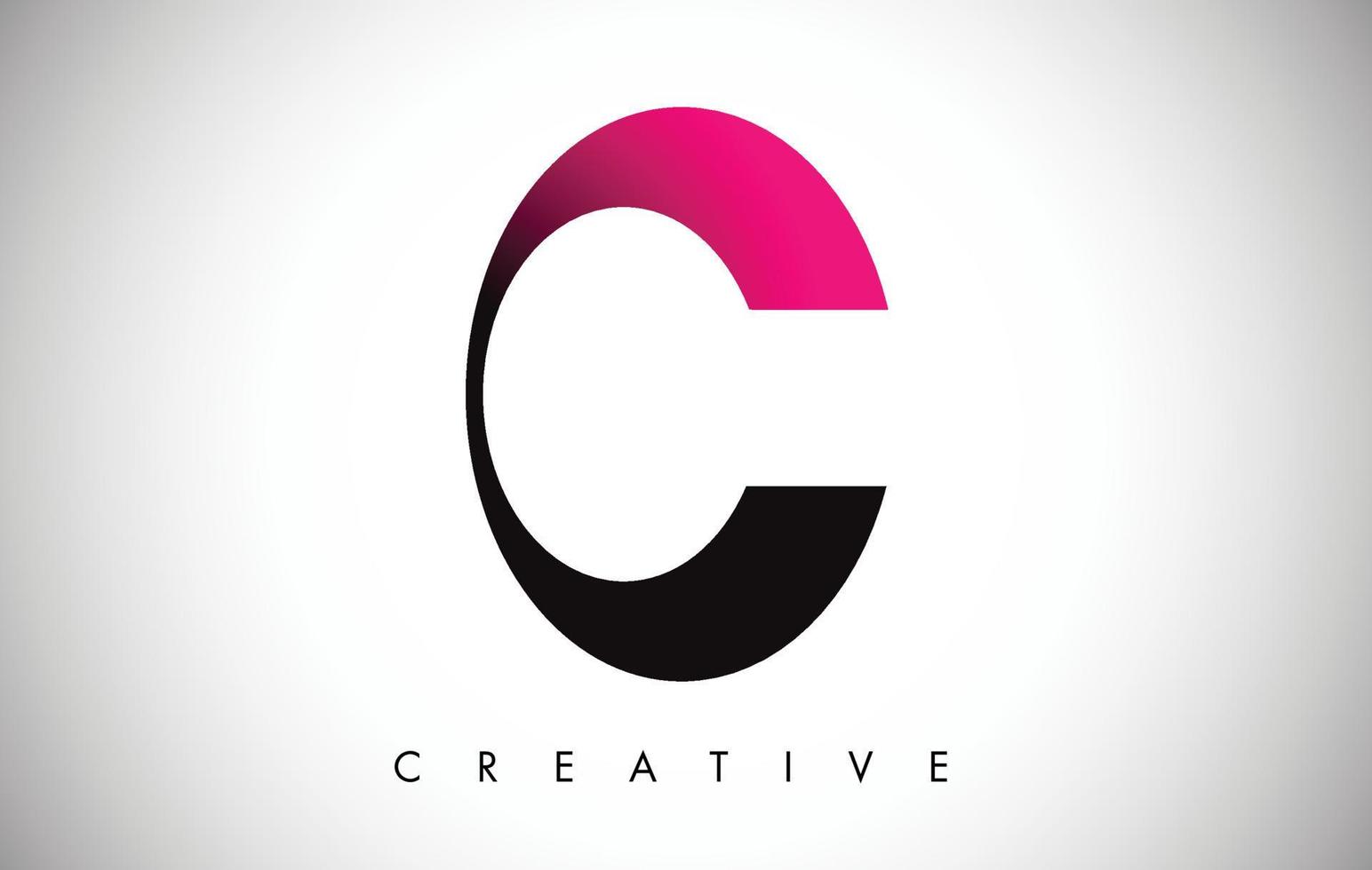 c bokstav modern trendig design logotyp. bokstaven c ikon logotyp med modernt utseende vektor