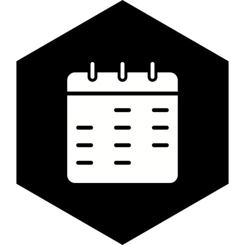 Kalender Icon Design vektor