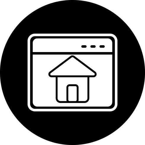 Homepage-Icon-Design vektor