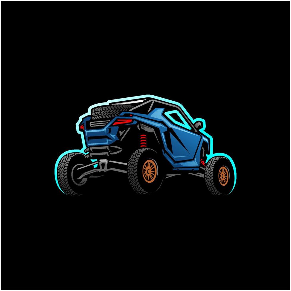 buggy - utv - atv äventyr illustration vektor