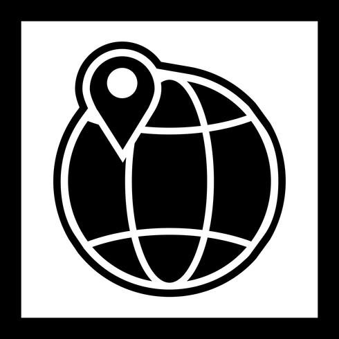 Globe icon design vektor