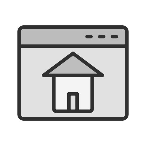 Homepage-Icon-Design vektor