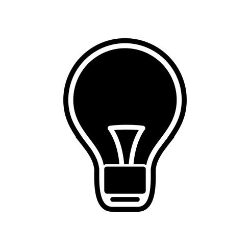 glödlampa ikon design vektor