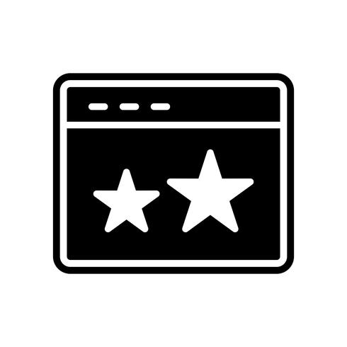 Starred Icon Design vektor