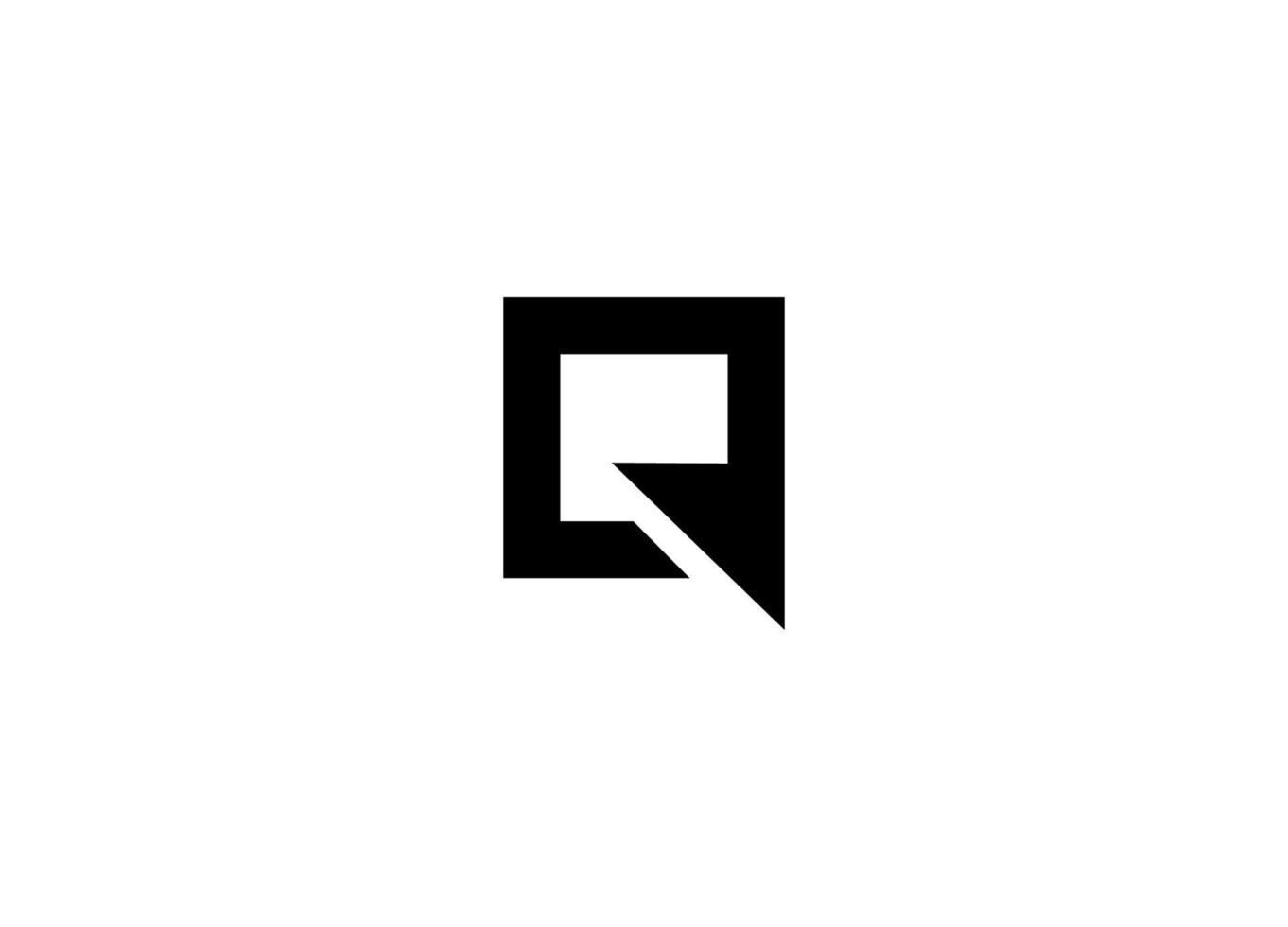 q anfängliche einfache Logo-Design-Vektorsymbol-Monogramm-Vorlage vektor