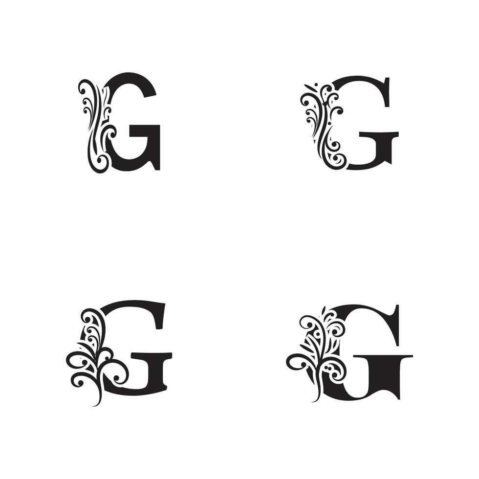 Buchstabe g Logo Icon Design Vorlagenelemente für Ihre Anwendung oder Firmenidentität vektor