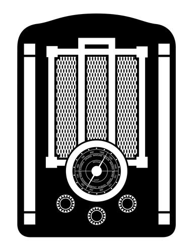 altes Retro- Weinleseikonenvorratvektorillustrationsschwarz-Entwurfsschattenbild der Ikone vektor