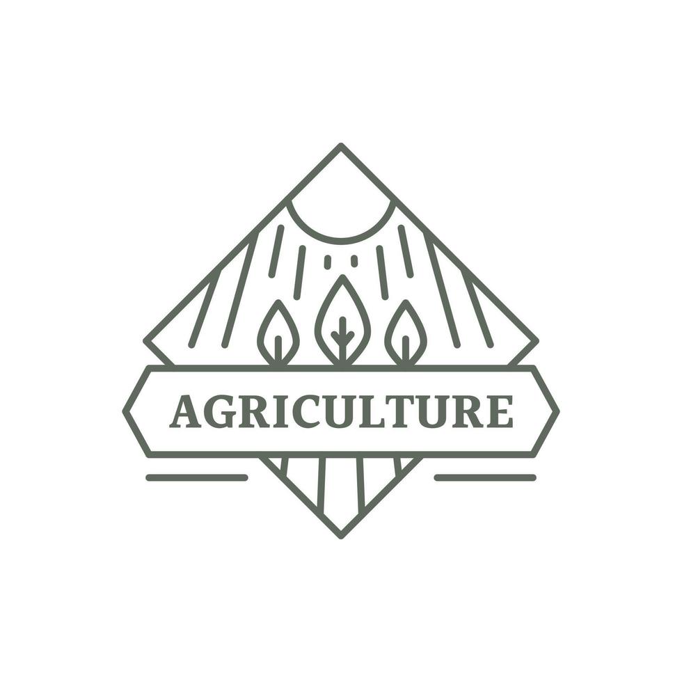logotyp för ekologiskt jordbruk vektor