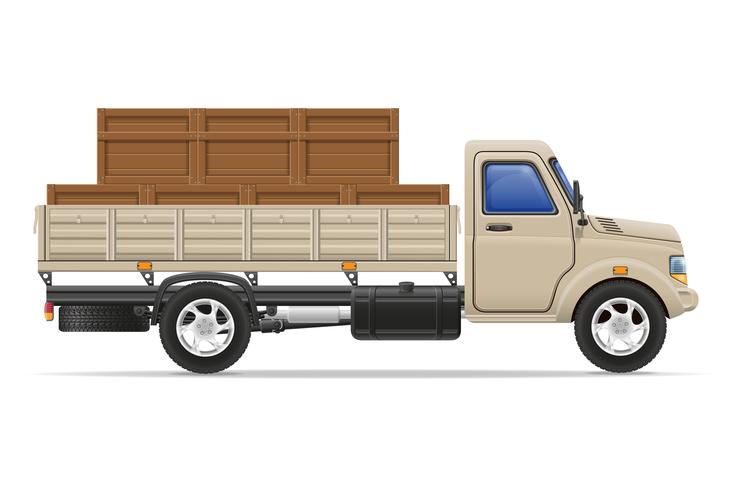 lastbil leverans och transport varor koncept vektor illustration