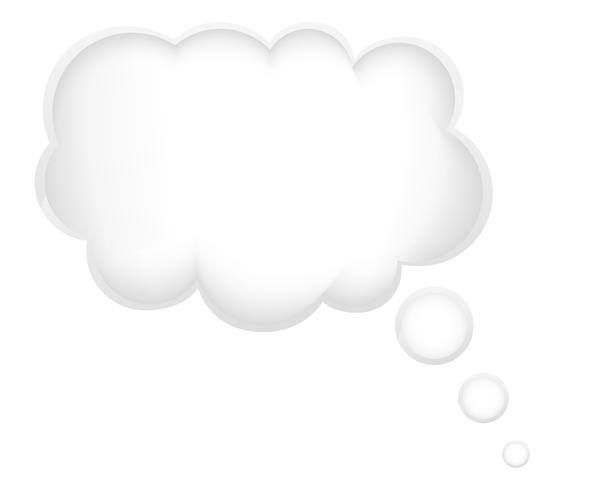 Konzept eines Traums in der Wolkenvektorillustration vektor