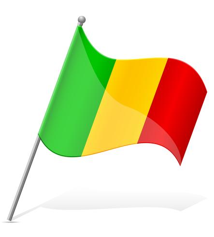 flagga av Mali vektor illustration