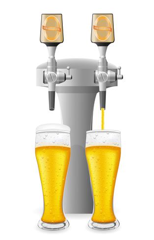 Bier-Ausrüstungs-Vektor-Illustration vektor