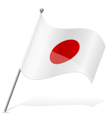 Flagge von Japan-Vektor-Illustration vektor