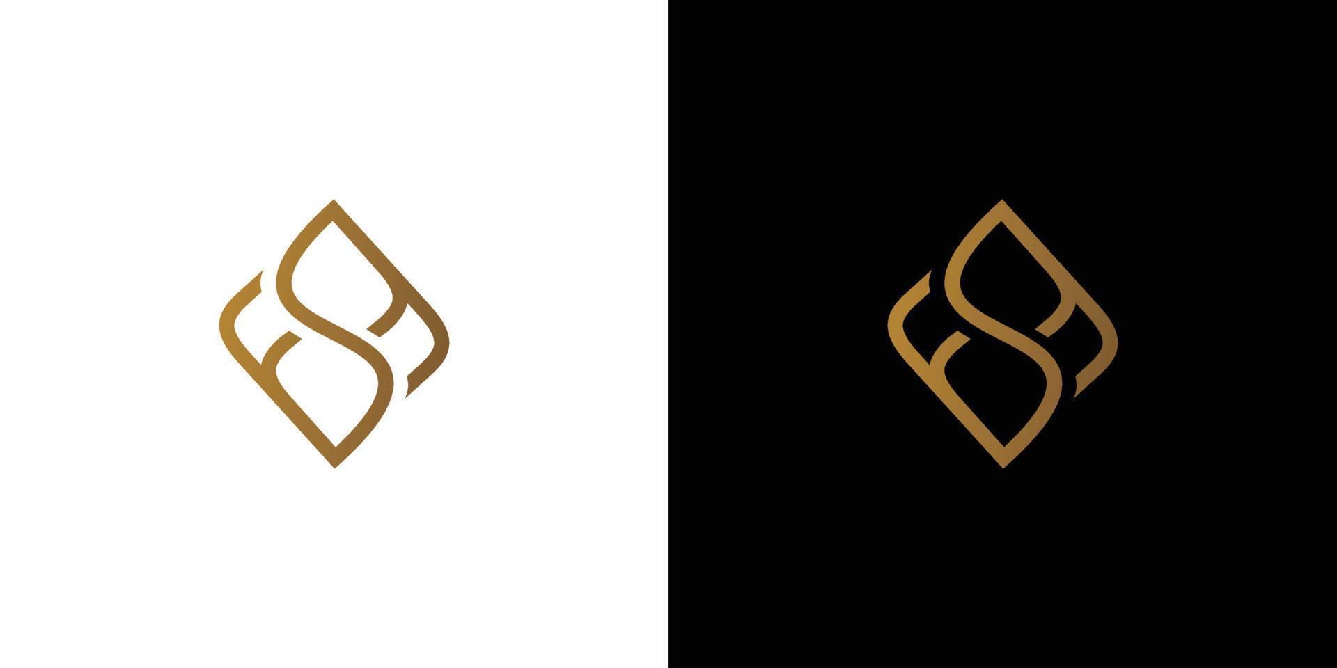 elegantes und professionelles ff-Logo-Design für Anwaltskanzlei vektor