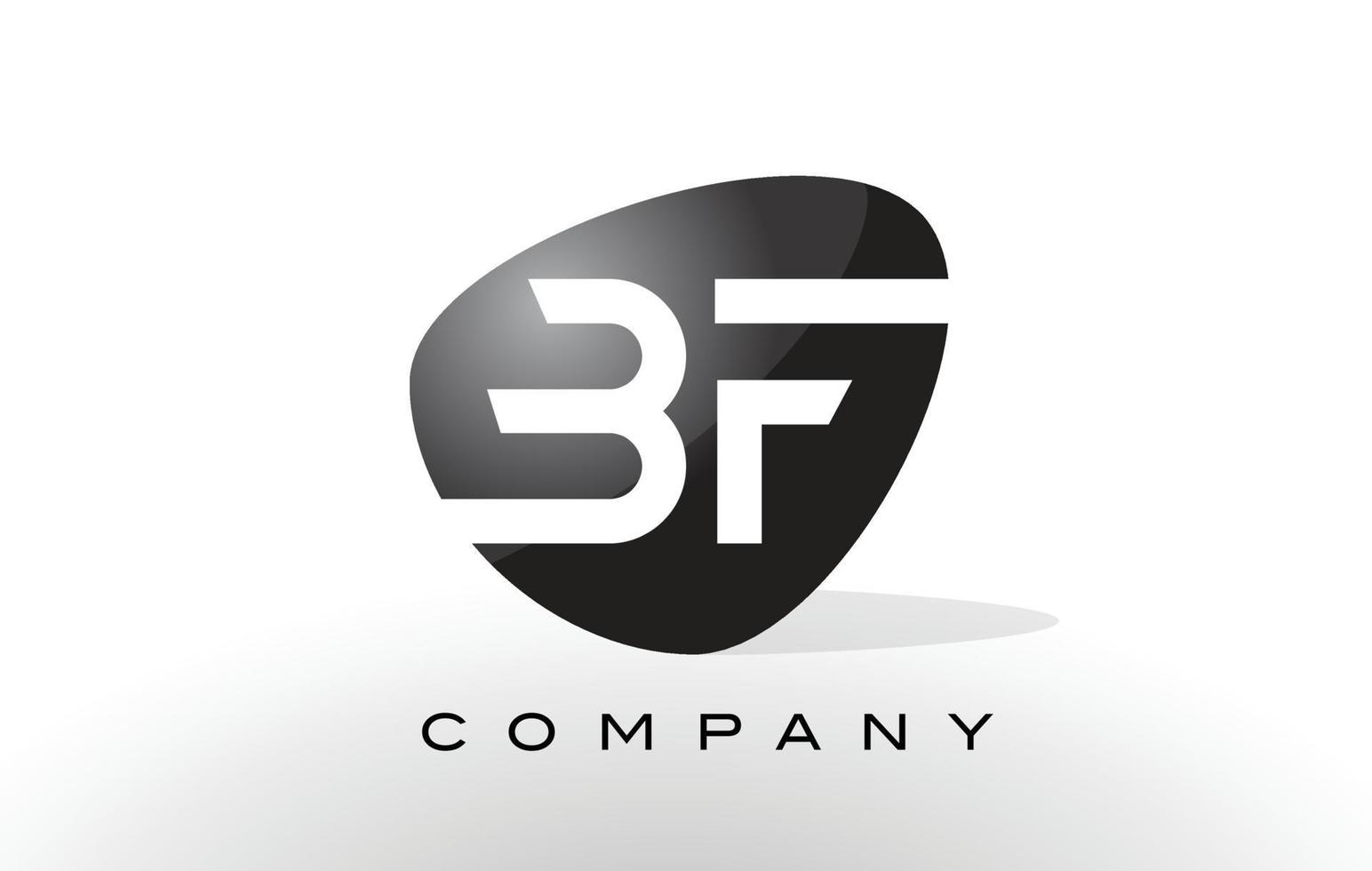 bf logotyp. brev design vektor. vektor