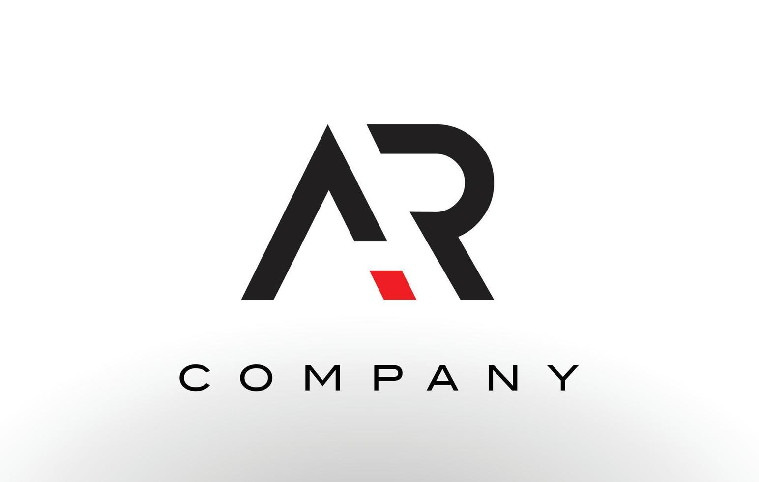 ar-Logo. Brief-Design-Vektor. vektor