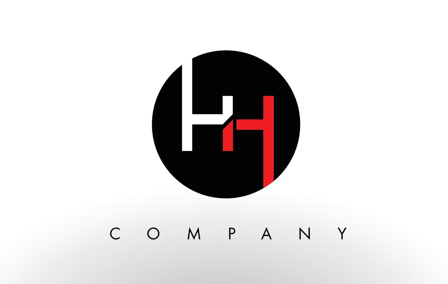 hh logotyp. brev design vektor. vektor