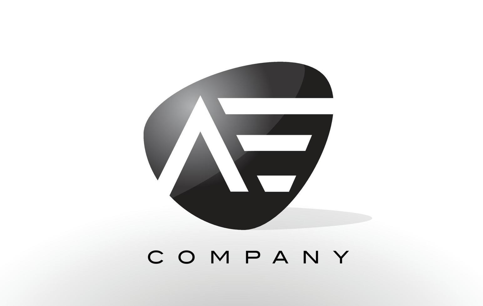 ae-Logo. Brief-Design-Vektor. vektor