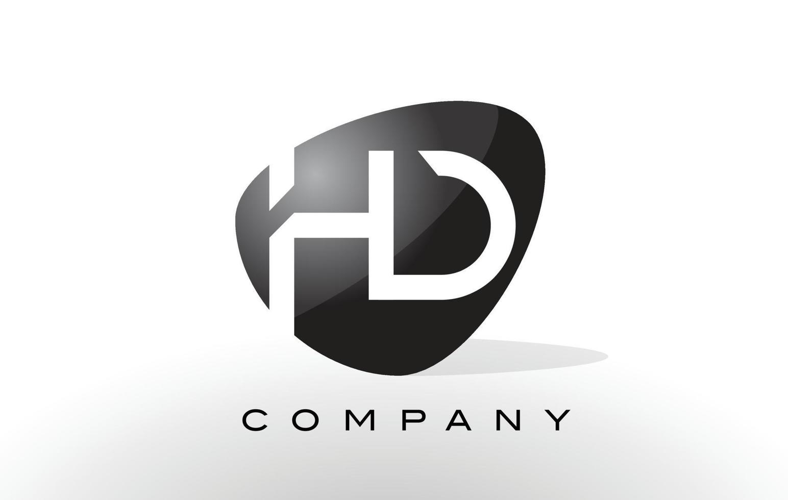 hd logotyp. brev design vektor. vektor