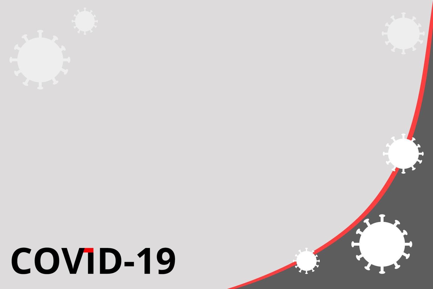 Hintergrund des Covid19-Virus vektor