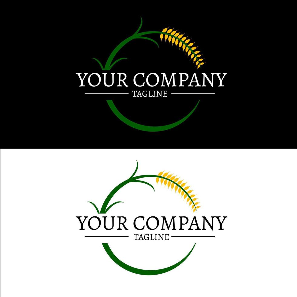 Stempel für das Logo des landwirtschaftlichen Unternehmens vektor