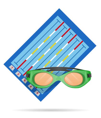 Schwimmbad-Vektor-Illustration vektor