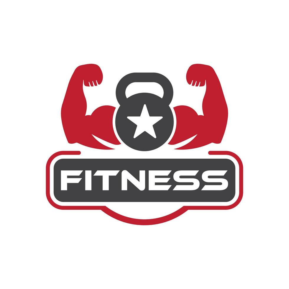 Fitness-Studio-Logo-Design-Konzept kostenloser Vektor