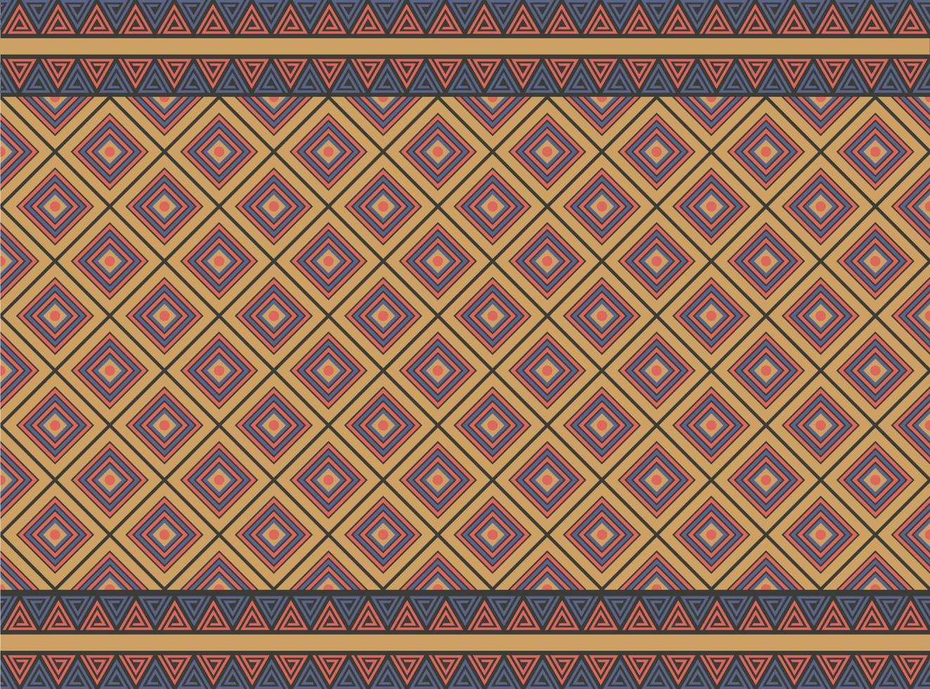 Muster ethnischen Stoff Textur geometrischen Vektor aztekisch orientalische Abbildung Retro-Keramikfliesen