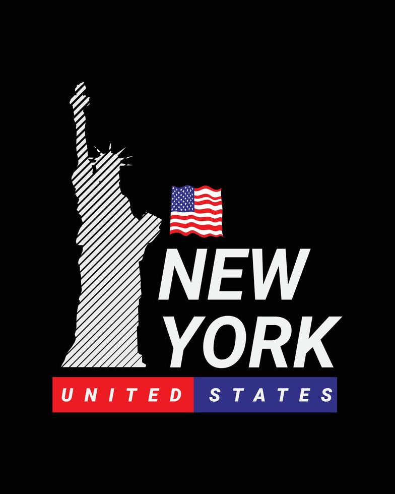 vektor illustration av brev grafik. newyork city, perfekt för att designa t-shirts, skjortor, hoodies etc.