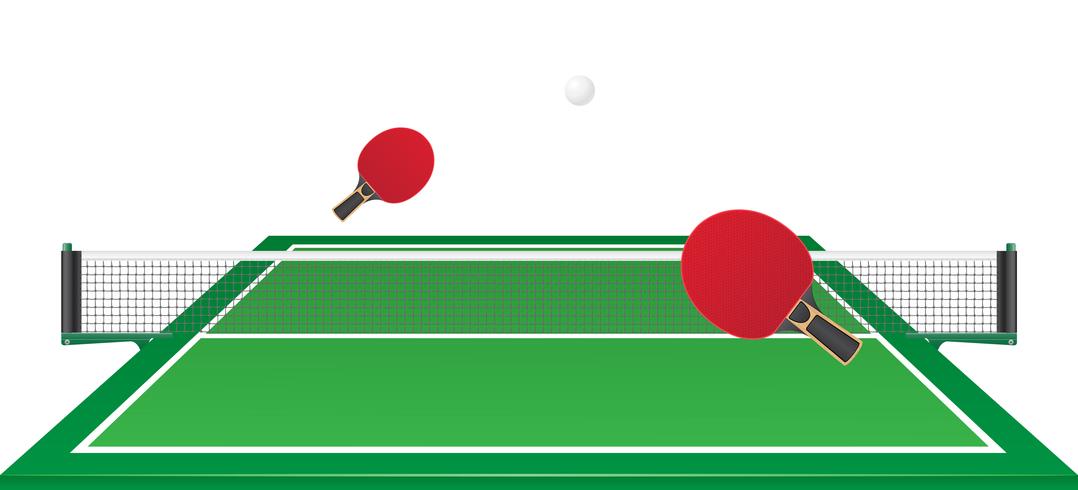 Tischtennis Ping Pong-Vektor-Illustration vektor