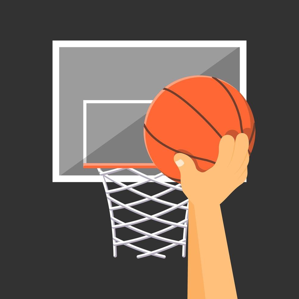 Basketball spielen Abbildung vektor