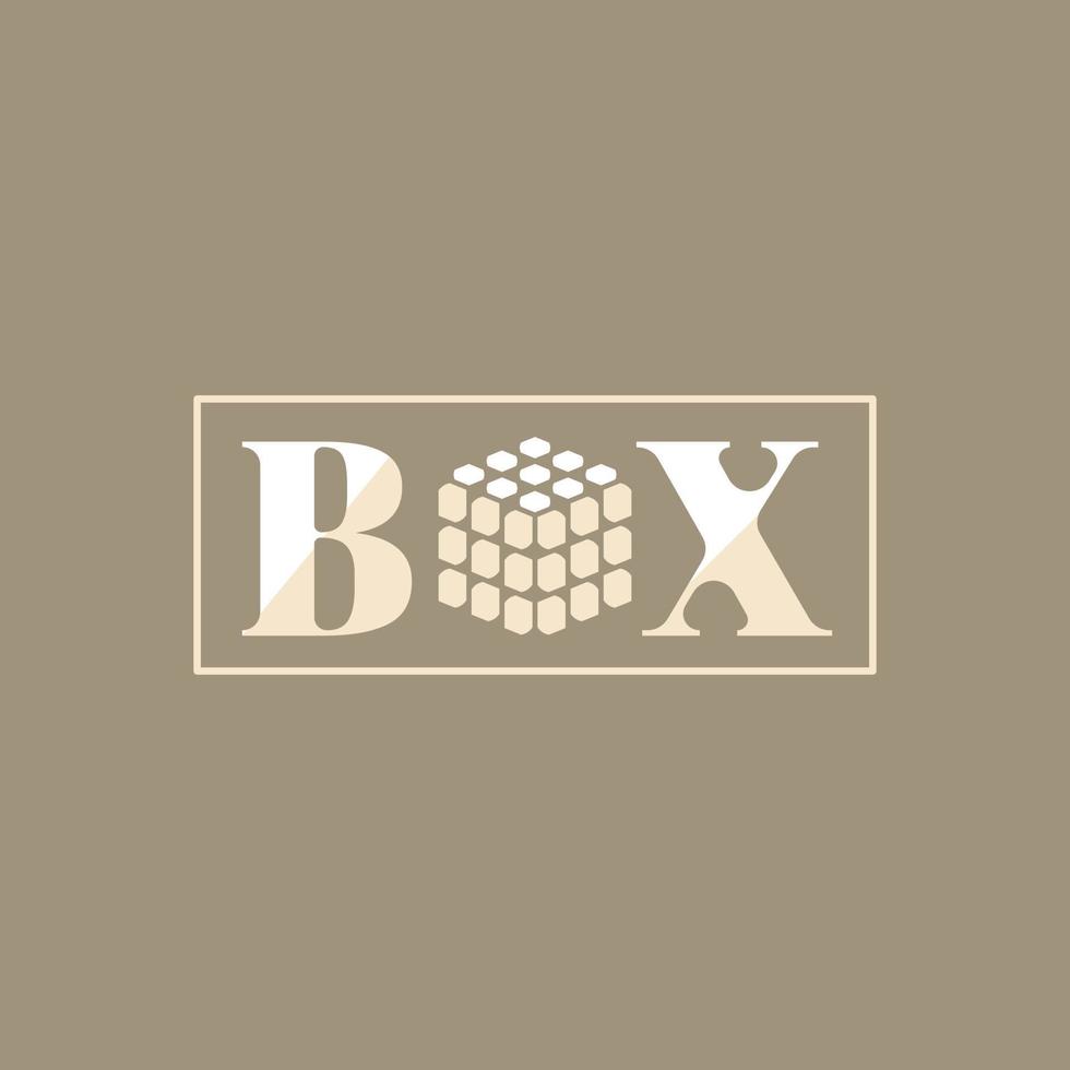 Box-Logo-Abbildung vektor