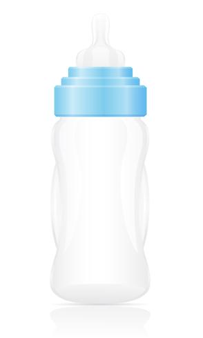 blaue Vektorillustration der Babyflasche vektor