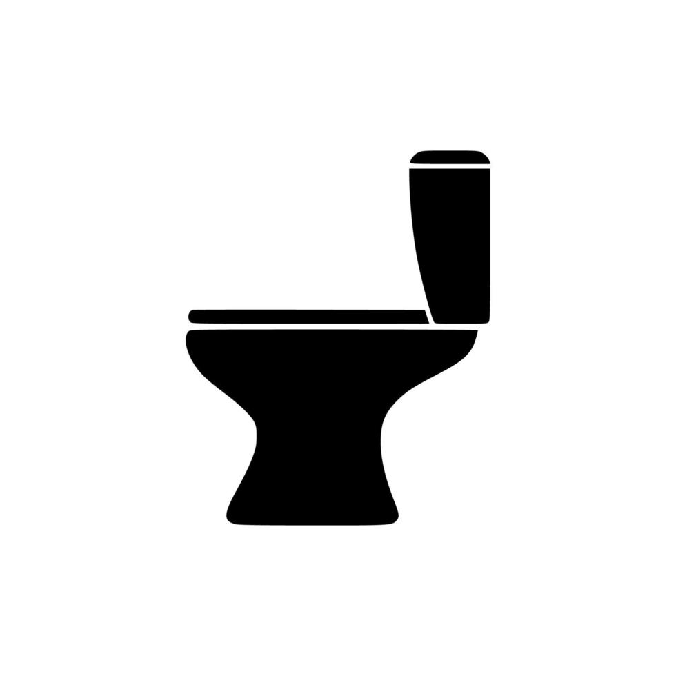 Toilettenvektorsymbol einfaches Design vektor