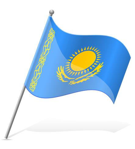 flagga av Kazakstan vektor illustration