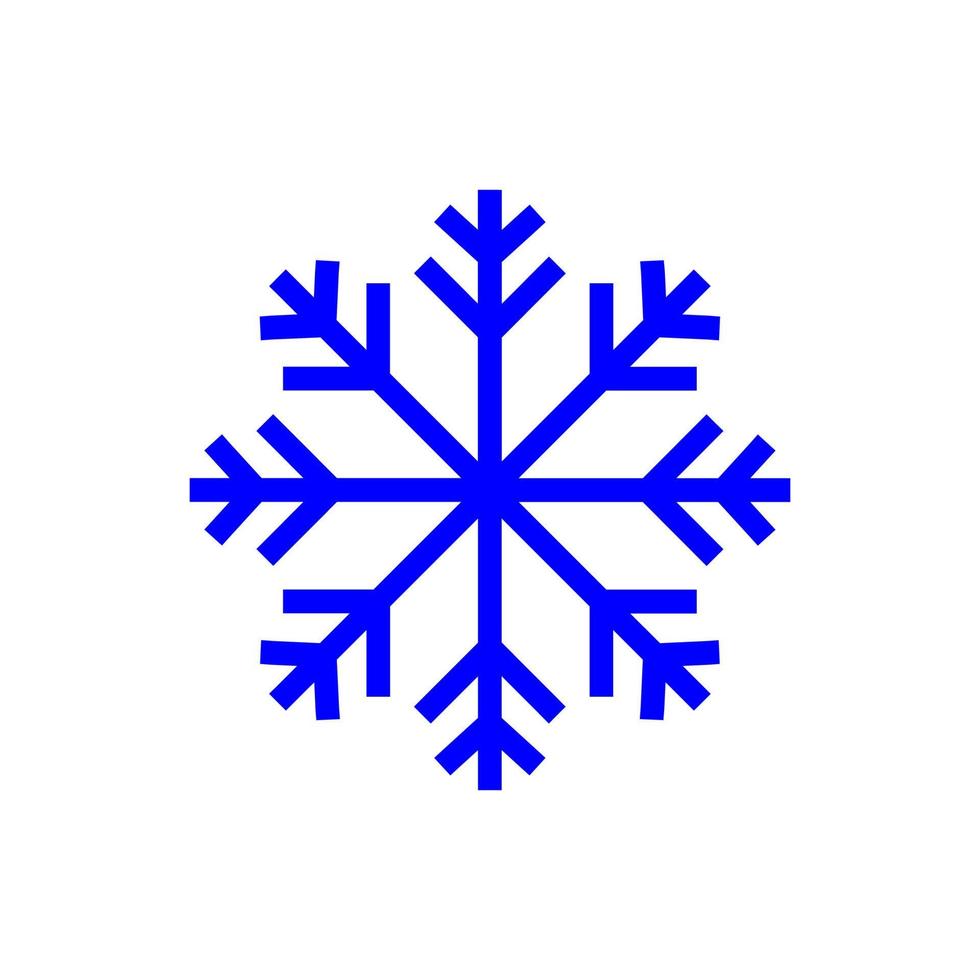 snöikon enkel design perfekt för alla projekt vektor