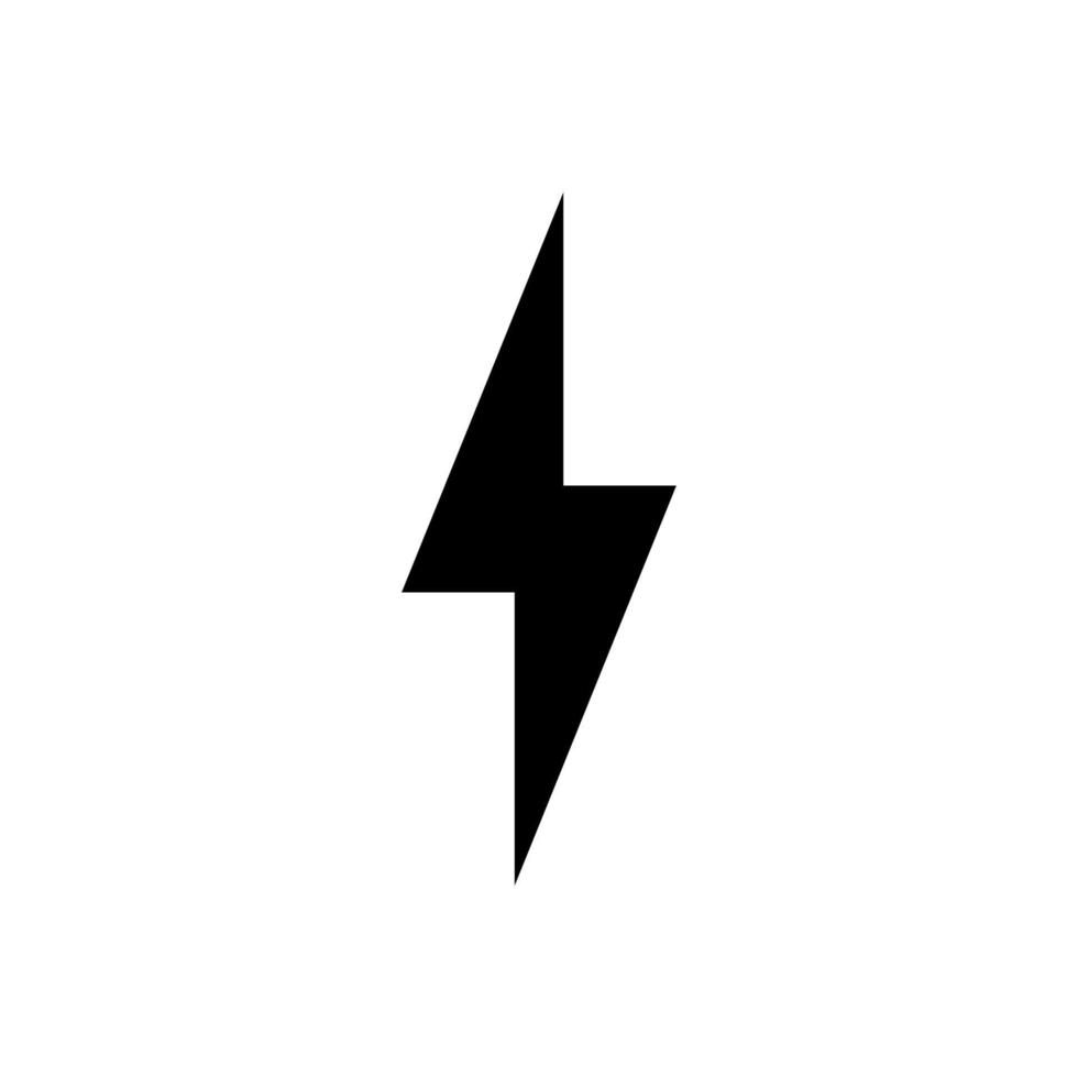 Blitzsymbol einfaches Design vektor