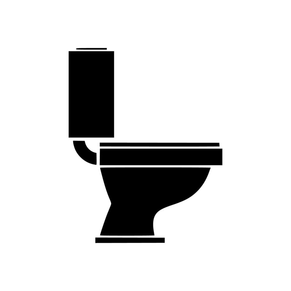 Toilettenvektorsymbol einfaches Design vektor