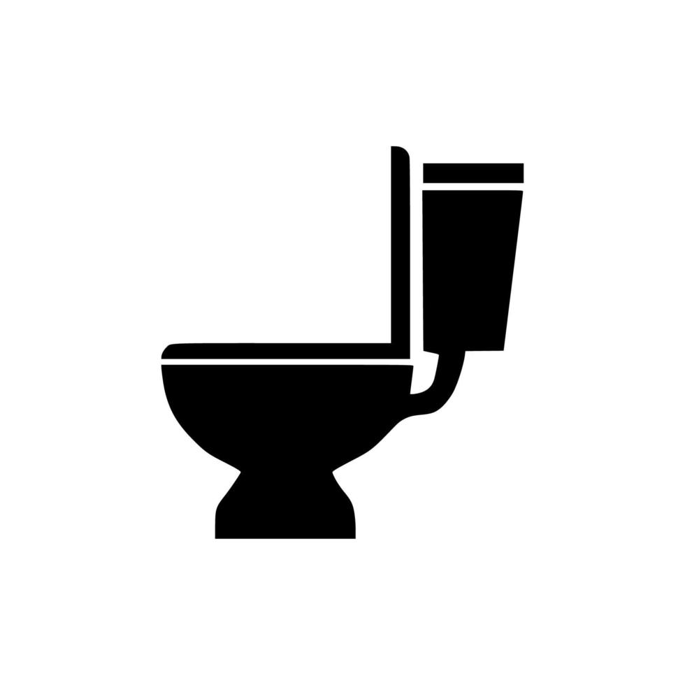 Toilettenvektorsymbol einfaches Design vektor