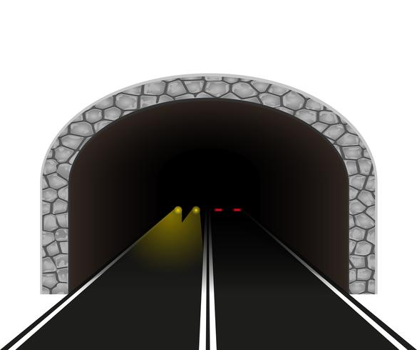 Automobil-Tunnel-Vektor-Illustration vektor